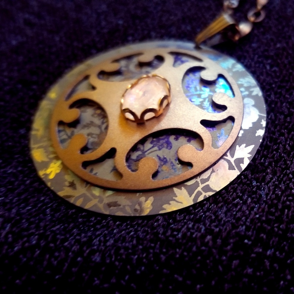 Moonstone Pendant Necklace: Holly Yashi design